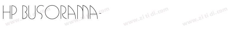 HP Busorama字体转换